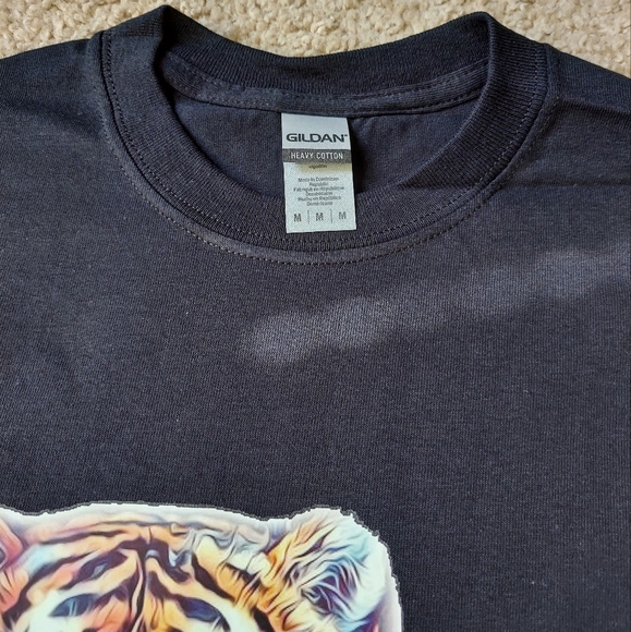 Colorful Tiger Unisex T Shirt Size (M) - Picture 3 of 3